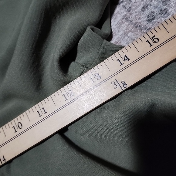 Abercrombie & Fitch High Rise Tailored Wide Leg Pants 28/6 Olive Green Pleated - Picture 5 of 6